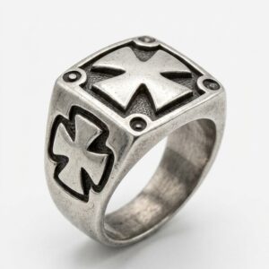 Anillo cruz malta
