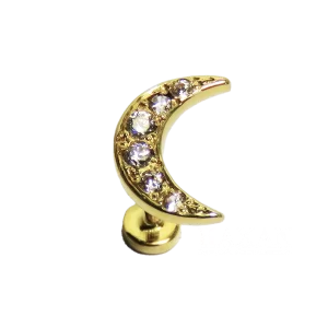 Piercing con diseño de luna