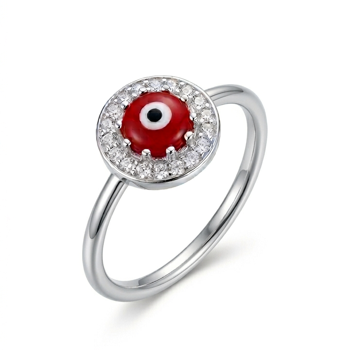 Anillo Ojo Turco rojo