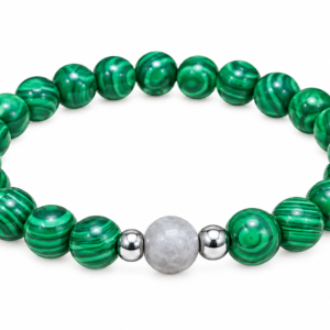 Pulsera malaquita - Ojo lunar